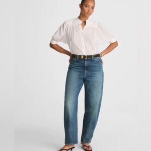 Madewell curvy balloon jean greendale wash